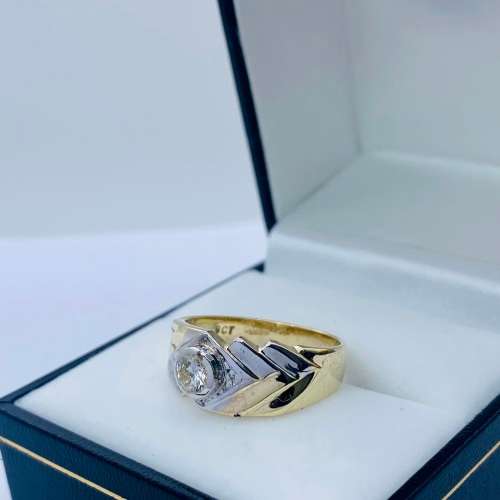 *0.40CT VS CLARITY CHUNKY DIAMOND CYCLOPS RING*