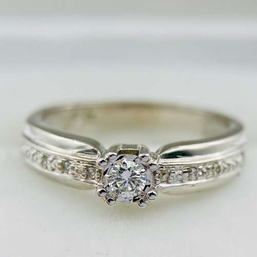 *0.25CT DIAMOND PROTEA SOLITAIRE RING* R1 BIDS