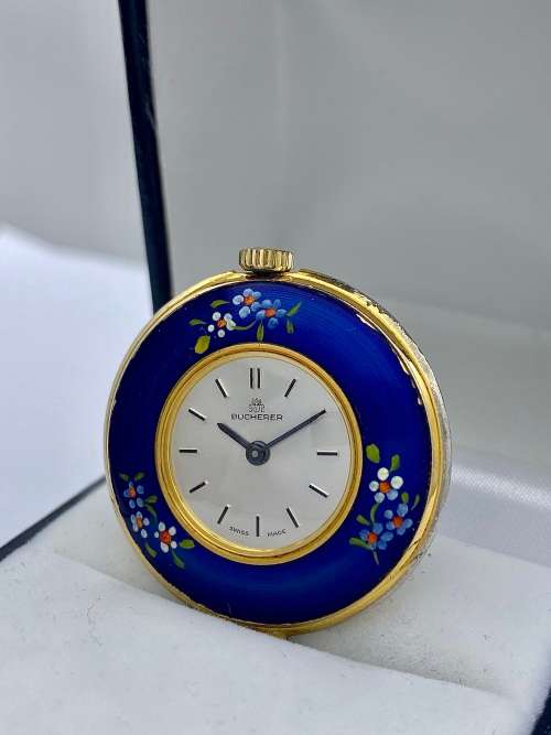 *BUCHERER SWISS LADIES GOLD POCKETWATCH* R1 BIDS!!!