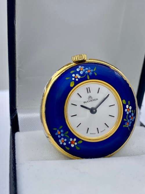 *BUCHERER SWISS LADIES GOLD POCKETWATCH* R1 BIDS!!!