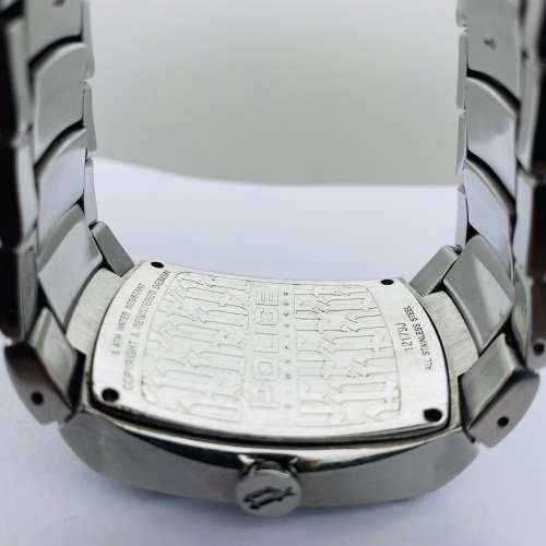 *POLICE EMBLEM STEEL MENS DRESS WATCH*R1 BIDS
