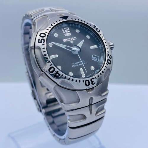 *BEAUTIFUL SEIKO KINETIC AUTO RELAY MENS WATCH* R1 BIDS!