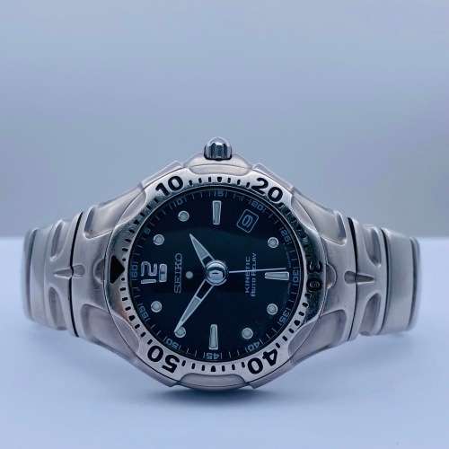 *BEAUTIFUL SEIKO KINETIC AUTO RELAY MENS WATCH* R1 BIDS!