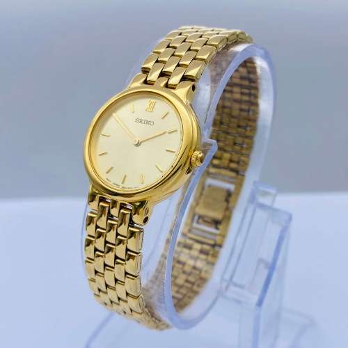*SEIKO LUXURY LADIES GOLD DRESS WATCH*R1 BIDS!