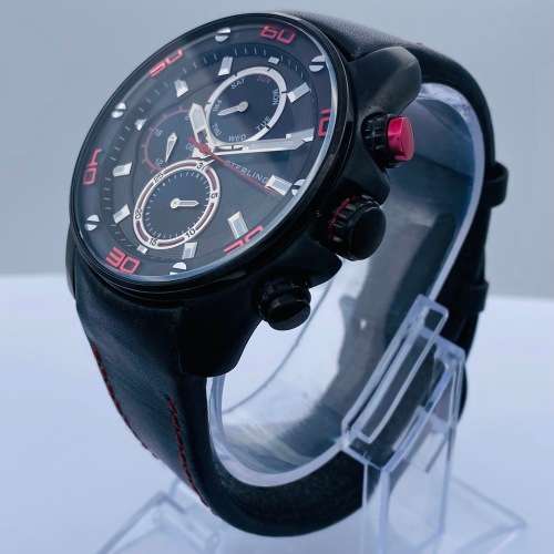 *STERLING RED CARRERA CHRONOGRAPH MENS WATCH* STUNNING WATCH!