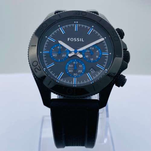 *FOSSIL BLUE CHRONOGRAPH MENS DRESS WATCH* R1 BIDS!!!