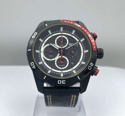 *HUGO BOSS MINIMALIST MENS STEEL DRESS WATCH* R1 BIDS!