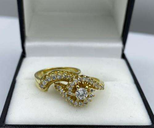 *18CT H VS DIAMOND WEDDING RING SET* 2 RINGS!
