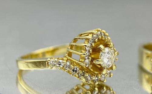 *18CT H VS DIAMOND WEDDING RING SET* 2 RINGS!