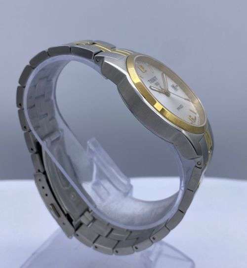 *TISSOT PR100 TWO-TONE STEEL MENS WATCH* R1 BIDS!