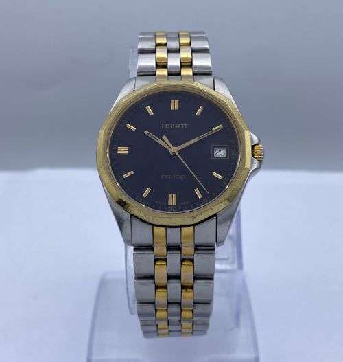 *TISSOT PR100 TWO-TONE LUXURY DRESS WATCH* R1 BIDS!