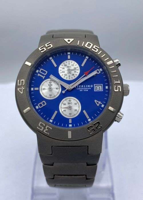 ***NEW STERLING TITANIUM DIVERS CHRONOGRAPH*** R1 BIDS!!!