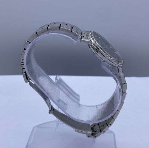 ***NEW STERLING LADIES CZ DIAMANTE DRESS WATCH*** R1 BIDS!!!