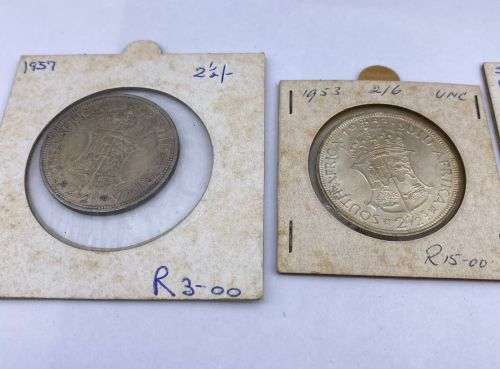 ***LOT OF 3 X SOLID SILVER SHILLING COINS***