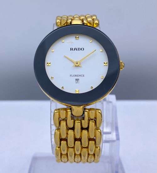 *BRILLIANT RADO FLORENCE GOLD SWISS DRESS WATCH* R1 BIDS