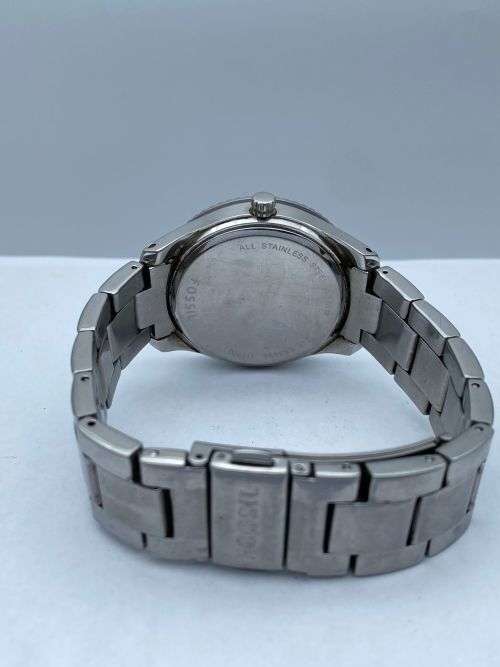 ***FOSSIL LADIES STEEL DIVERS DIAMANTE DIAL CHRONOGRAPH***