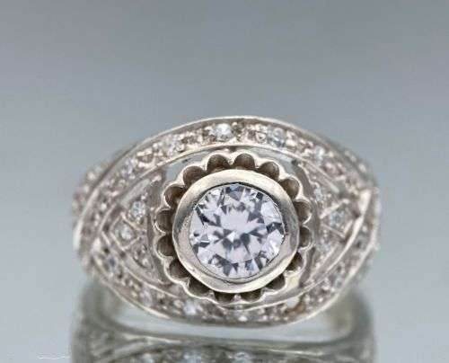 ***STUNNING SILVER CYCLOPS CZ ETERNITY RING!***