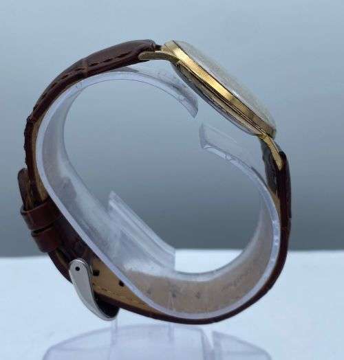 SWISS CORNAVIN 17 RUBIES MENS GOLD DRESS WATCH R1 BIDS!