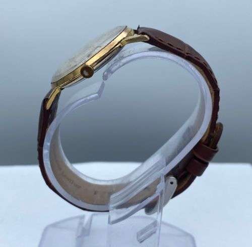 SWISS CORNAVIN 17 RUBIES MENS GOLD DRESS WATCH R1 BIDS!
