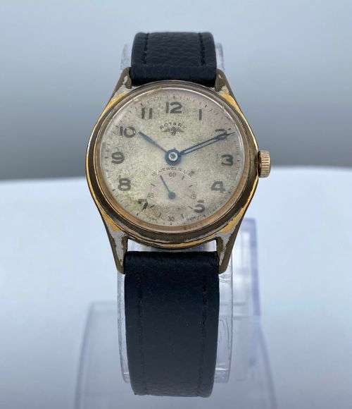 ***VINTAGE SWISS ROTARY 15 JEWELS MENS WATCH* R1 BIDS!