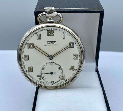 ***LUXURY TISSOT COLLECTIBLE SWISS POCKETWATCH*** R1 BIDS!