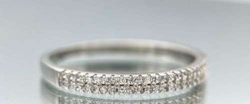 ***DAZZLING DUAL ETERNITY CZ SILVER RING*** R1 BIDS!!!