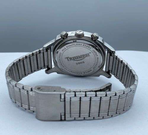 ***EXCELLENT TRIUMPH MC RACING CHRONOGRAPH MENS WATCH***R1 BIDS!