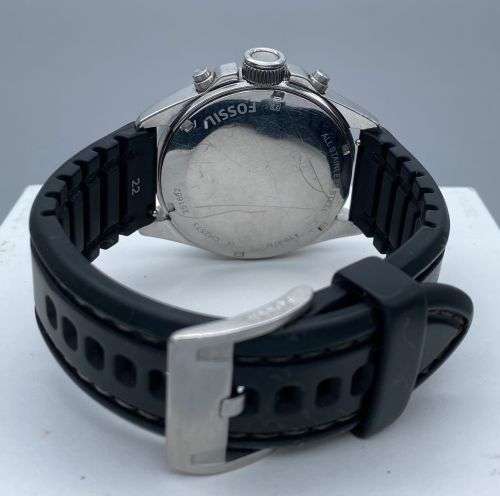 ***STUNNING FOSSIL BLACK MENS SPEEDY CHRONO*** R1 BIDS!