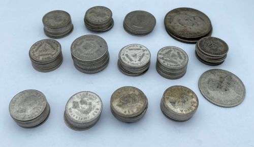 ***LOT OF MIXED SILVER % OLD SOUTH AFRICAN COINS!*** BID FOR ALL!