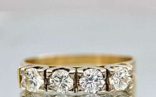 ***INVESTMENT 0.62CT DIAMOND 18K GOLD ETERNITY RING*** R1 BIDS!