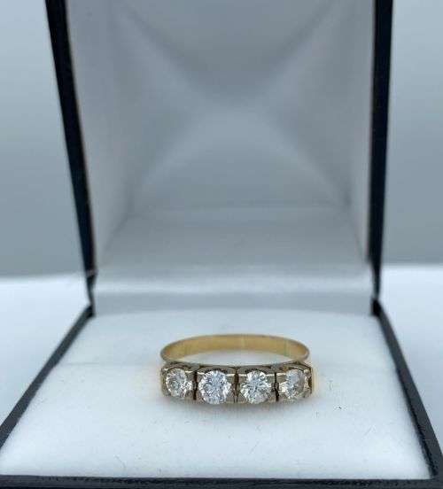 ***INVESTMENT 0.62CT DIAMOND 18K GOLD ETERNITY RING*** R1 BIDS!