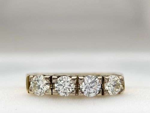 ***INVESTMENT 0.62CT DIAMOND 18K GOLD ETERNITY RING*** R1 BIDS!