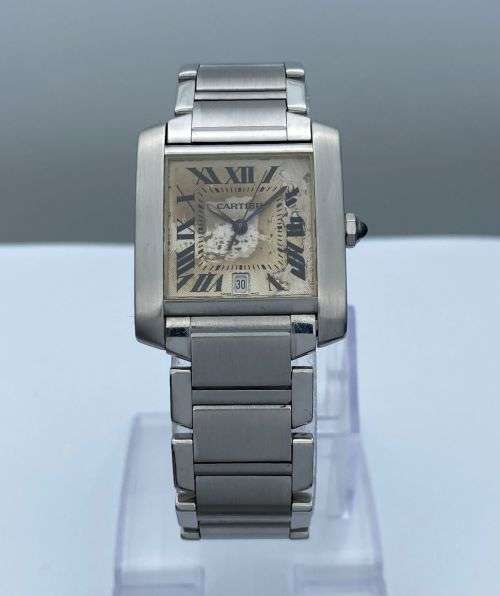 ***LUXURY CARTIER TANK FRANCAISE SWISS DRESS WATCH*** R1 BIDS!