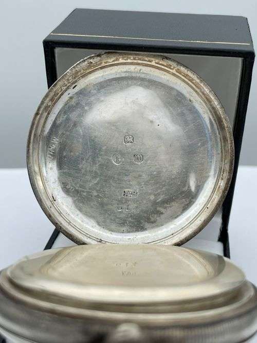 ***A.W.W.Co WALTHAM STERLING SILVER SWISS POCKETWATCH*** SEE DETAILS!