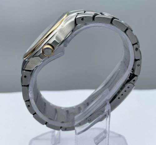 ***STERLING TWO-TONE MENS EXECUTIVE DRESS WATCH*** R1 BIDS!