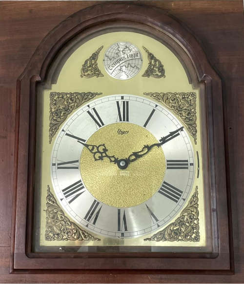 RETAIL:45000 - ANTIQUE GRANDFATHER SOLID WOOD WALL CLOCK