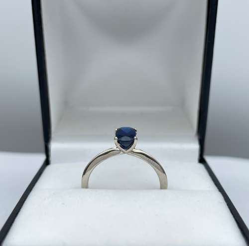 RETAIL:40000 - EGL INVESTMENT 1.28CT NATURAL SAPPHIRE WHITE GOLD RING!!!