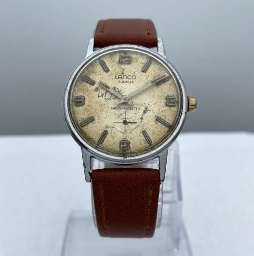 RETAIL:R5000 - VINTAGE COLLECTIBLE LANCO 15 JEWELS SWISS MENS WATCH