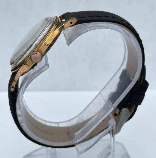 DELFIN SWISS AUTOMATIC MENS GOLD VINTAGE WATCH!