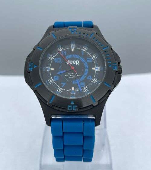 RETAIL:R4000 - BRILLIANT JEEP MENS BLACK STEEL DIVING WATCH!