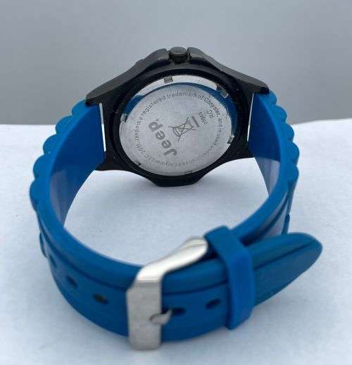 RETAIL:R4000 - BRILLIANT JEEP MENS BLACK STEEL DIVING WATCH!