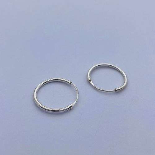 RETAIL: R1200 - CHUNKY STERLING SILVER CRESCENT HOOP EARRINGS***
