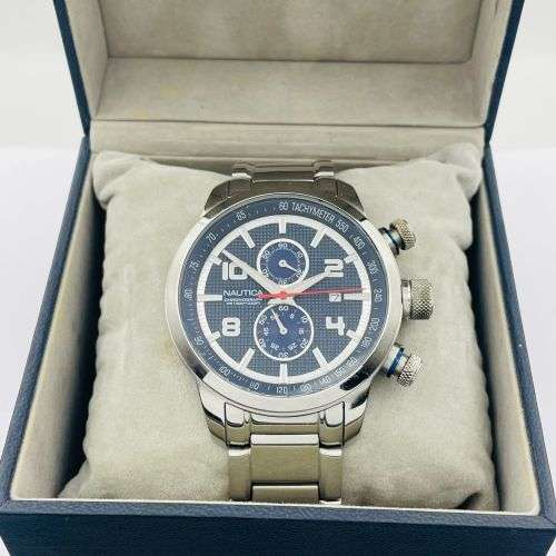 LUXURY NAUTICA MENS SPORTS CHRONOGRAPH- W/BOX & PAPERS!