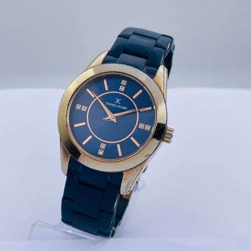 RETAIL:R5000 - VINTAGE DANIEL KLEIN ROSE GOLD MENS DRESS WATCH!