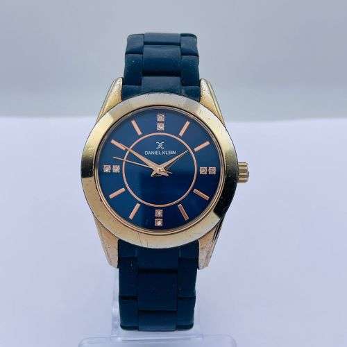 RETAIL:R5000 - VINTAGE DANIEL KLEIN ROSE GOLD MENS DRESS WATCH!