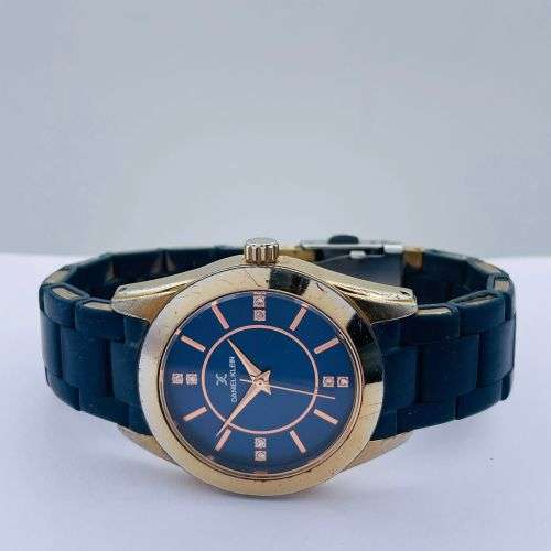 RETAIL:R5000 - VINTAGE DANIEL KLEIN ROSE GOLD MENS DRESS WATCH!