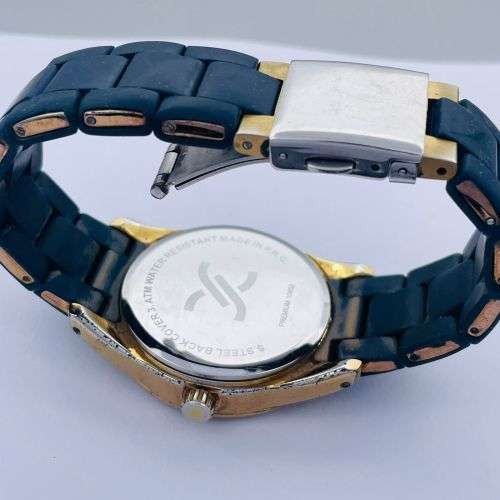 RETAIL:R5000 - VINTAGE DANIEL KLEIN ROSE GOLD MENS DRESS WATCH!