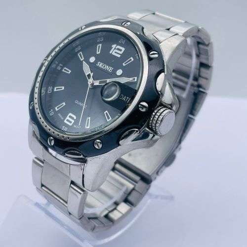 SKONE MENS STEEL DIVERS WATCH