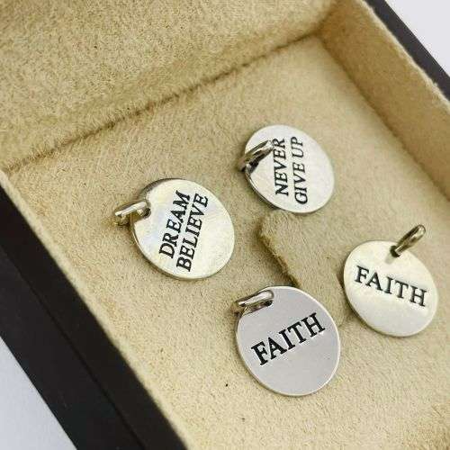 STERLING SILVER MOTIVATIONAL CHARMS