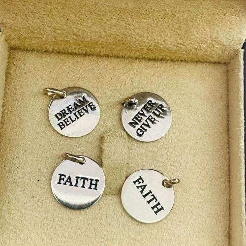 STERLING SILVER MOTIVATIONAL CHARMS